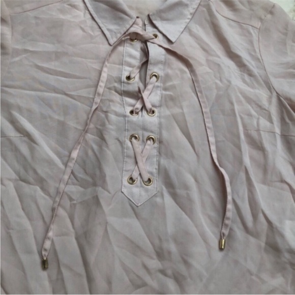 Jones New York Lace Up Blouse - Picture 4 of 6